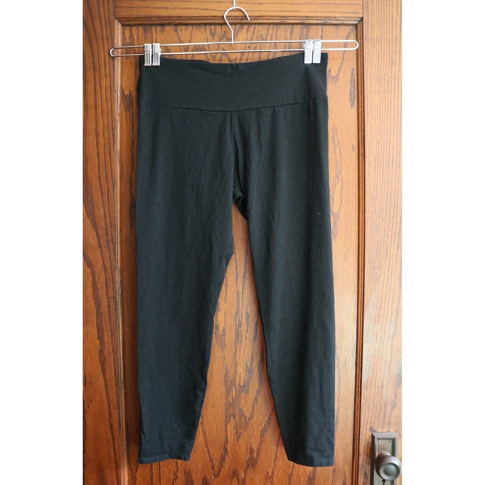 NO BOUNDARIES High Rise Ankle Leggings Women XXL 20 Black Cotton Stretch Casual